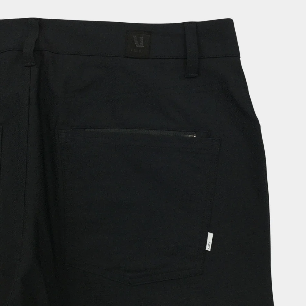 Vuori Men Black Meta Pant Performance Trousers Chino Style Size 33
